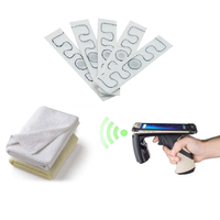 Etiqueta UHF RFID NFC Impermeable de 13.56MHz y 25mm para Ropa, Etiqueta de Seguimiento de Inventario de Prendas