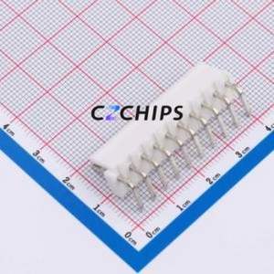 VH-10AWT Wire-to-Board Pin Header Bent Lead Through Hole,P=3.96mm Connector 1x10P 3.96mm Right Angle Insert 10P - Product Image 2