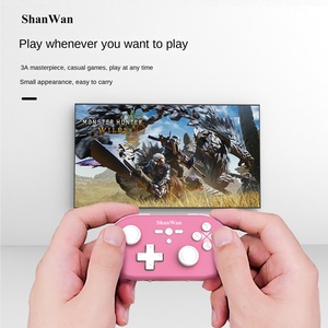 Hall Joystick ile altı eksenli Shanwan Q37 PRO <span class=keywords><strong>Mini</strong></span> Gamepad mikro anahtarı PS4 Android IOS PC için kablosuz oyun denetleyicisi - Product Image 5