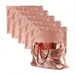 Wholesale Travel Shoes and <b>Clothes</b> Storage Packaging Hand Silk Drawstring Dustproof Storage Satin Bag - Product Image 1