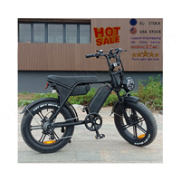 Vélo électrique à batterie V8 C80 Max 2, 20x4 pouces, vélo électrique Fatbike 250W /500W/750W, 48V, vélo tout-terrain électrique OUXI