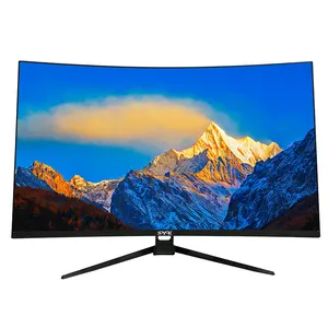 时尚设计显示器24/27英寸曲面屏幕Ps5显示器FreeSync FHD QHD显示器游戏144Hz