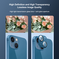 Film de protection pour caméra 3d iPhone, protecteur d'écran en verre trempé transparent pour objectif de caméra 13 12 HD