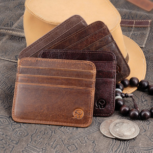 Tarjetero <span class=keywords><strong>de</strong></span> Cuero Genuino Ultrafino para Hombre, Porta Identificación, Porta Pasos <span class=keywords><strong>de</strong></span> Autobús, Funda para Licencia <span class=keywords><strong>de</strong></span> <span class=keywords><strong>Conducir</strong></span>, Cartera - Product Image 6