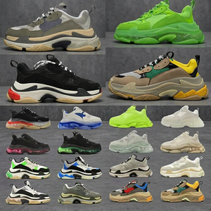 Chaussures décontractées 2026 pour hommes et femmes, baskets plateforme noires/blanches/beiges/grises foncées/oranges/vertes, tige en tissu Fly Woven, semelle extérieure en caoutchouc, sport - Product Image 2