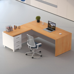 Bureau de direction en L autoportant extensible en bois noir de haute qualité, nouveau design moderne, vente chaude - Product Image 5