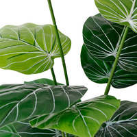 Plantes vertes artificielles en pot, fausses feuilles en bouquet, vente en gros d'usine, pas cher, pour la décoration de bureau et de chambre