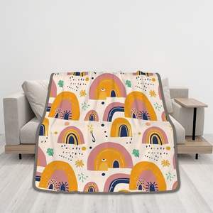 Manta de franela Reversible con imagen personalizada 5:6, 250 GSM, tejido de punto supersuave, patrón sólido para cama, sofá, ropa de cama decorativa para el hogar - Product Image 1