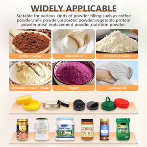 Hoàn toàn tự động điện làm đầy dây chuyền sản xuất nhựa lọ thủy tinh chai Ớt bột nghệ gia vị bột điền máy - Product Image 2