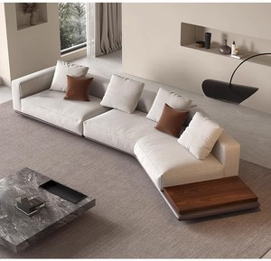 Grand ensemble de canapés en forme de salon à plancher plat de designer italien Mobilier d'angle en tissu minimaliste <span class=keywords><strong>Horizon</strong></span> - Product Image 4