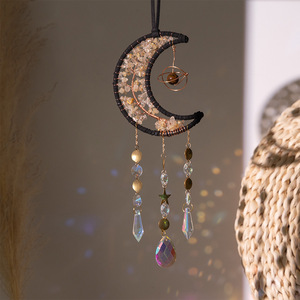 Naturale 7 Chakra albero della vita agata malocchio campanelli del vento di cristallo Suncatcher <span class=keywords><strong>Dreamcatcher</strong></span> ornamento appeso per parete - Product Image 3