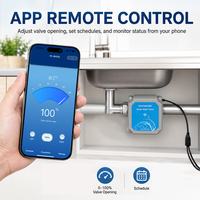 Sistema de Riego Automático Inteligente WiFi Tuya con Cable de Detección de Fugas de Agua, Controlador de Riego Inteligente para Plantas de Jardín