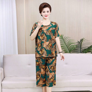 3.38 dollaro modello JRF006 indumenti da notte taglia XL-4XL abbigliamento da notte set di pigiami <span class=keywords><strong>in</strong></span> <span class=keywords><strong>cotone</strong></span> camicia da notte da <span class=keywords><strong>donna</strong></span> pigiami indumenti da notte con pantaloni - Product Image 4