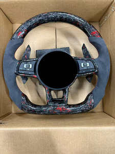 พวงมาลัยคาร์บอนไฟเบอร์ LED พร้อมปุ่มควบคุม สำหรับรถยนต์ <span class=keywords><strong>VW</strong></span>/Volkswagen MK7 GTI Golf 6 7 7.5 R R-Line CC Polo Passat B8 <span class=keywords><strong>TDI</strong></span> อุปกรณ์ตกแต่งรถยนต์ - Product Image 6