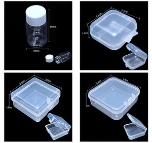 กล่องเก็บของพลาสติกใส PP รีไซเคิลได้ ขนาดเล็ก ทรงสี่เหลี่ยม ฝาเปิดปิดแบบพลิก สำหรับเก็บแหวนและเครื่องประดับ - Product Image 6