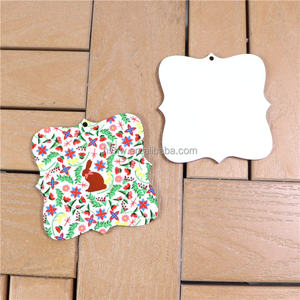 MDFSUB Ornements de Noël en bois de qualité supérieure personnalisés en MDF vierge pour l'impression par sublimation Décoration de Noël écologique et durable - Product Image 3