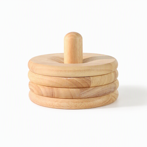 Sous-verre rond en bois de bouleau naturel résistant à la chaleur, support de plat chaud, logo personnalisé, origine Chine - Product Image 5