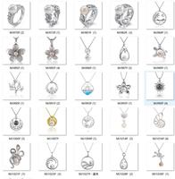 Collier pendentif fleur de frangipanier ronde en argent sterling 925 avec perle, bijoux tropicaux en argent