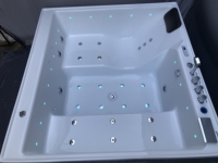 Vente flash : Baignoire spa à immersion carrée, baignoire spa à remous, baignoire encastrée intérieure/extérieure, jacuzzi, petite baignoire encastrée