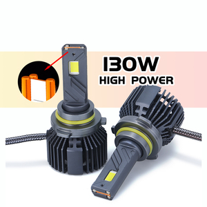 GPNE 130B INDIA DUBAI Sudáfrica gran oferta tres tubos de cobre de alta potencia 130 W/pcs LED faro de coche H4 H19 H11 faro - Product Image 3