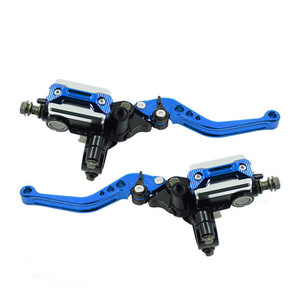 Palanca de freno de disco hidráulico con bomba superior cuadrada integrada y soporte para espejo para motocicletas eléctricas - Product Image 3