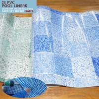 Revestimiento Impermeable para Piscinas JS de Alta Resistencia, 650 g/m², Recubierto de PVC, Resistente a Desgarros, Ignífugo, Ecológico, para Resorts de Alto Tráfico