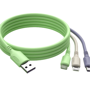 <span class=keywords><strong>Cable</strong></span> de Carga Rápida Multiusos <span class=keywords><strong>3</strong></span> en 1 de PVC Tipo C Micro USB EV de 1.2 <span class=keywords><strong>Metros</strong></span> y 2.4A para <span class=keywords><strong>iPhone</strong></span> y Teléfonos Android - Product Image 4