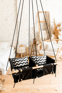 Indoor Outdoor Modern Wood Tree Swing Chair <b>for</b> <b>Girls</b> <b>Birthday</b> Personalized Children's <b>Gift</b> - Product Image 5