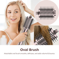 Styler capillaire 8-en-1 haute vitesse avec moteur sans balais 110 000 tr/min, 1400W, 3 vitesses, protection thermique, sèche-cheveux et boucleur