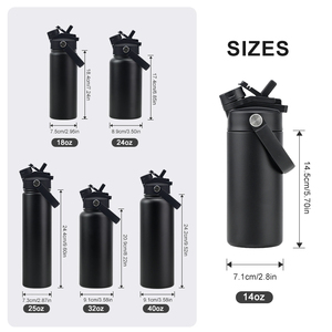 Termo Personalizado de Acero Inoxidable con Aislamiento al Vacío de 18 oz, Botella de Agua Aislada de Acero Inoxidable de 14 oz para Niños, para la Escuela - Product Image 3