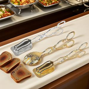 ที่คีบสลัดอาหารทำจากสังกะสีทำจากโลหะคลิปหนีบขนมปังอาหารทนทานแบบย้อนยุค - Product Image 4