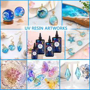 <b>Crystal</b> Clear Hard UV Resin Fast Curing Anti-Yellowing UV Epoxy Resin for DIY Jewelry Making Craft Casting <b>Coating</b> - Product Image 3