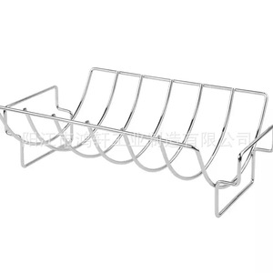 Stainless Steel <b>BBQ</b> Rack Arc Shape 430 Steel Durable Cooking Tool For Outdoor Grilling - Product Image 1