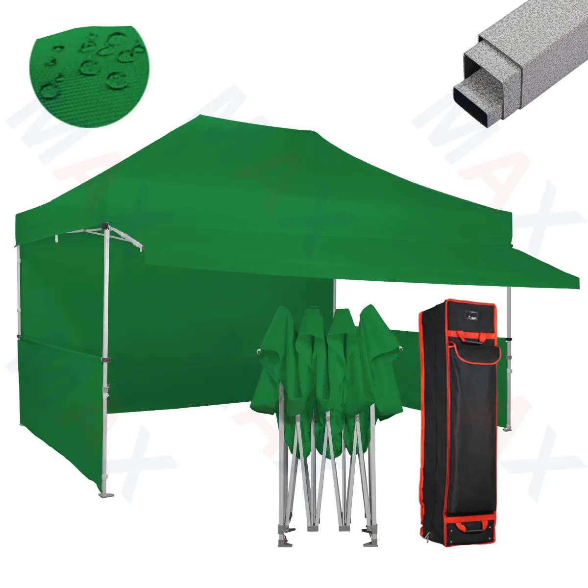 Benutzer definierte Stahl Baldachin 10x15 Fuß 3x4.5 M Instant Faltbare Aktivität Event Party Baldachin Camping Zelte für Display Sale