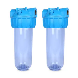 Hoge Druk Water Filter Behuizing 10 "Plastic Water Filter Behuizing Met 1/2" 3/4 "1" Connector