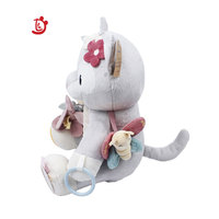 Vente en gros de jouets en peluche de raton laveur personnalisés, mini jouets en peluche en coton doux et cadeaux pour bébés