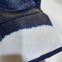 Gants de travail en nitrile et flanelle résistants aux acides et aux alcalis, de première qualité, à large ouverture, bleus, résistants à l'huile, vente en gros d'usine