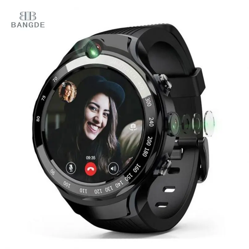 2023 Intelligente Horloge Gps Dual Camera Smart Watch Android Met Hartslagmeter