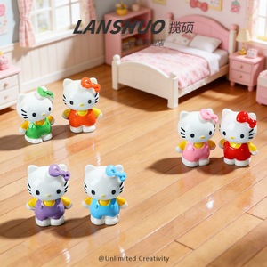 Figura de Resina de Hello Kitty Lanshuo, Muñeca de Dibujos Animados en Miniatura, Decoración para el Hogar, Resina Plástica, Set de Joyería DIY - Product Image 2