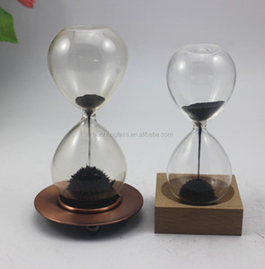 <span class=keywords><strong>Sablier</strong></span> magnétique coloré décoratif personnalisé fait à la main avec base en bois rotative en verre promotionnelle 30 <span class=keywords><strong>secondes</strong></span> - Product Image 3