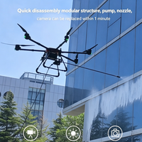 Drone de nettoyage de vitres en altitude pour immeubles de grande hauteur, UAV de lavage de vitres, nettoyeur haute pression pour façades industrielles