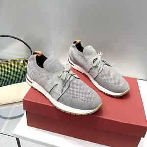 Commercio all'ingrosso della fabbrica di grandi dimensioni quattro stagioni scarpe da donna stile da passeggio comode calze <span class=keywords><strong>a</strong></span> maglia tacco piatto Lefu per il tempo libero - Product Image 6