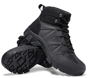 Botas tácticas para hombre DF 304, para deportes al aire libre, botas de desierto, color negro, verde, caqui, altura media, botas de tobillo, para entrenamiento y senderismo. - Product Image 3
