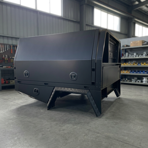 <b>Heavy</b> <b>Duty</b> Alloy Ute Tray With Side <b>Tool</b> <b>Boxes</b> Outdoor Pickup Truck Cargo Tray - Product Image 3