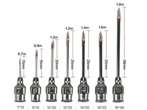 養豚場設備 家禽 動物注射針 再利用可能 金属製 接種 獣医用 ステンレス鋼製 注射器 針 - Product Image 5