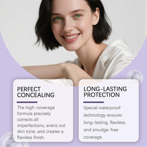 Crème de couverture corporelle parfaite OEM 103g, adaptée à tous les types de peau, pour le visage, en stock, conforme à la CPNP et à la réglementation européenne CE - Product Image 4