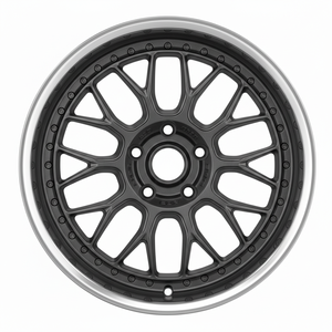 Jantes forgées style mesh rétro classique, finition gunmetal, 17 et 18 pouces, pour BMW E30 VW Golf MK4 - Product Image 2