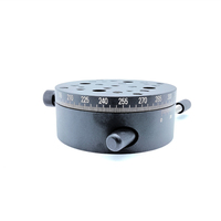 Plateau rotatif optique manuel en alliage d'aluminium de précision LSSH-82TS-B, rotation à 360 degrés, capacité de charge de 5 kg, garantie 1 an