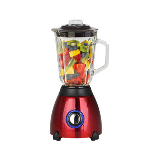Licuadora Eléctrica Multifuncional de Alta Velocidad con Jarra de Vidrio y Acero Inoxidable, para Smoothies y Alimentos, con Tapas - Product Image 3