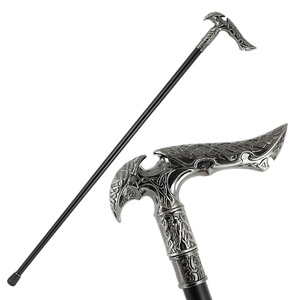Bastón de Metal de Lujo de 93 cm, Bastón Decorativo de Aleación para Cosplay, Bastón de Caballero Antideslizante para Senderismo - Product Image 1